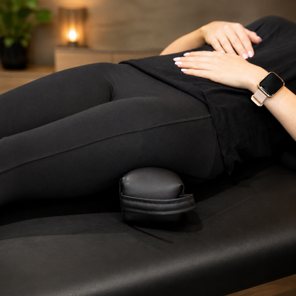 Healthy You Pelvic Sacral SOT Blocks Non Slip Base 1/Pair Upholstered - Black