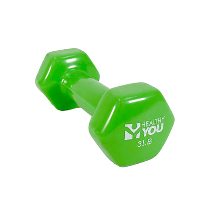 Healthy You Vinyl Coated Hexagon Dumbbell
