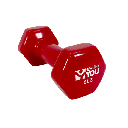 Healthy You Vinyl Coated Hexagon Dumbbell