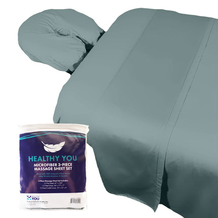 Healthy You Microfiber 3-Piece Massage Table Sheet Set