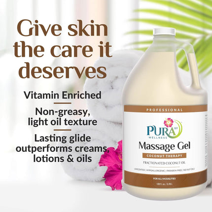 PURA 1ST Wellness Professional Coconut Therapy Massage Gel