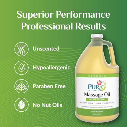 PURA 1ST Wellness Professional Herbal Therapy Massage Oil