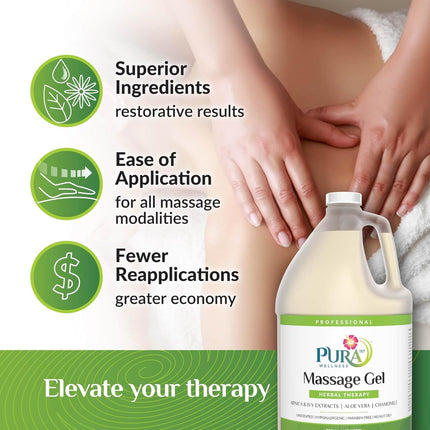 PURA 1ST Wellness Professional Herbal Therapy Massage Gel