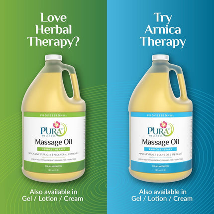 PURA 1ST Wellness Professional Herbal Therapy Massage Oil