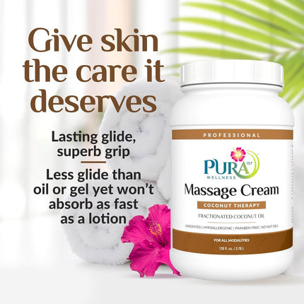 PURA 1ST Wellness Professional Coconut Therapy Massage Cream