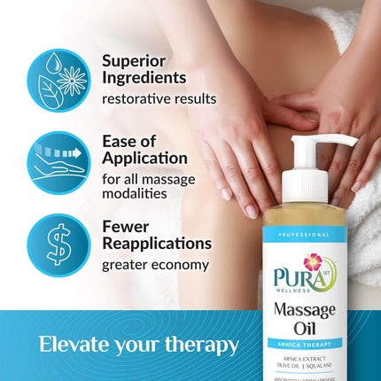 PURA 1ST Wellness Professional Arnica Therapy Massage Oil