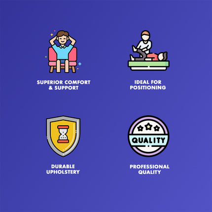 Healthy You Physical Therapy / Massage Table Positioning Half Round Bolster 26" x 6" x 3"