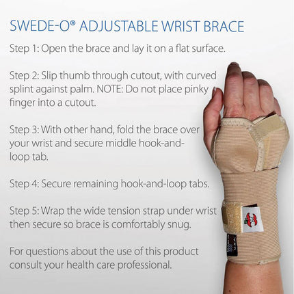 Swede-O Adjustable Wrist Brace
