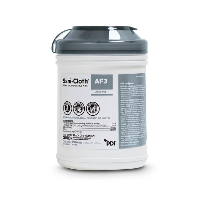 Sani-Cloth AF3 Germicidal Disposable Wipes 160/Tub