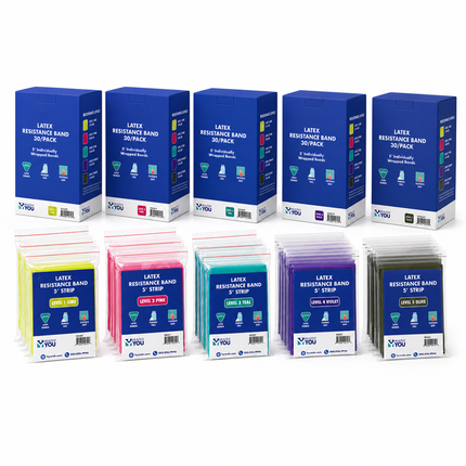 Healthy You Latex Resistance Band 5' Band 30/Pack v2