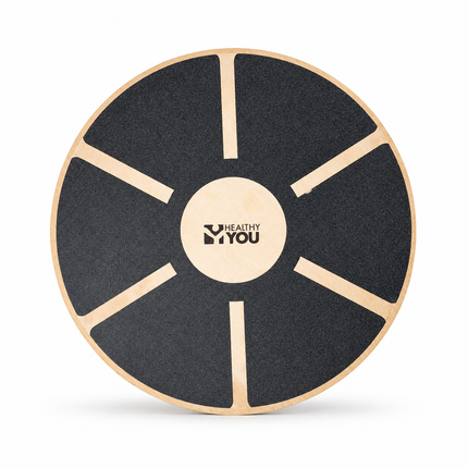 Healthy You Round Wooden Wobble Balance Board Trainer for Physical Therapy