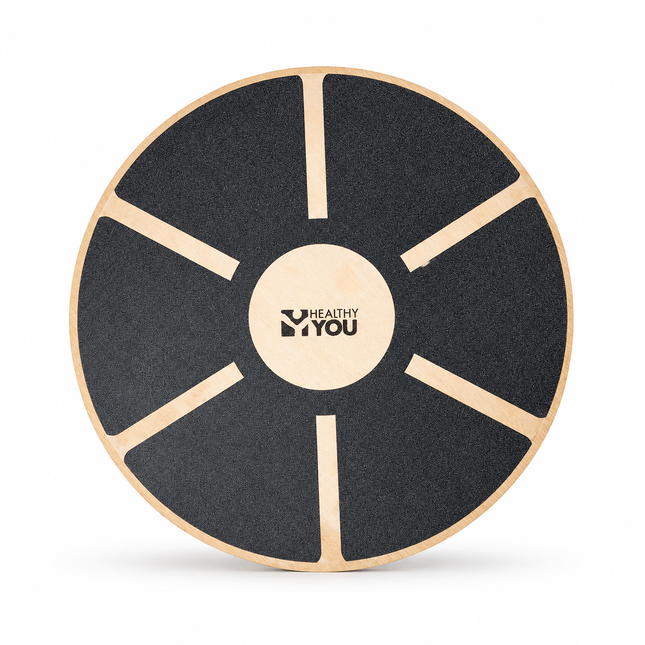 Healthy You Round Wooden Wobble Balance Board Trainer for Physical Therapy