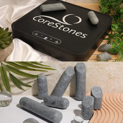 CoreStones Starter Set Bundle Hot Massage Therapy Stone Set