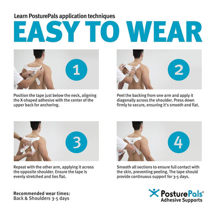 Dynamic Tape Posture Pals Adhesive Biomechanical Tape Supports