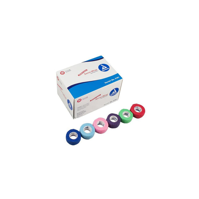 Sensi-Wrap Self Adherent Bandage 1" x 5 yd Rainbow 30/Pack