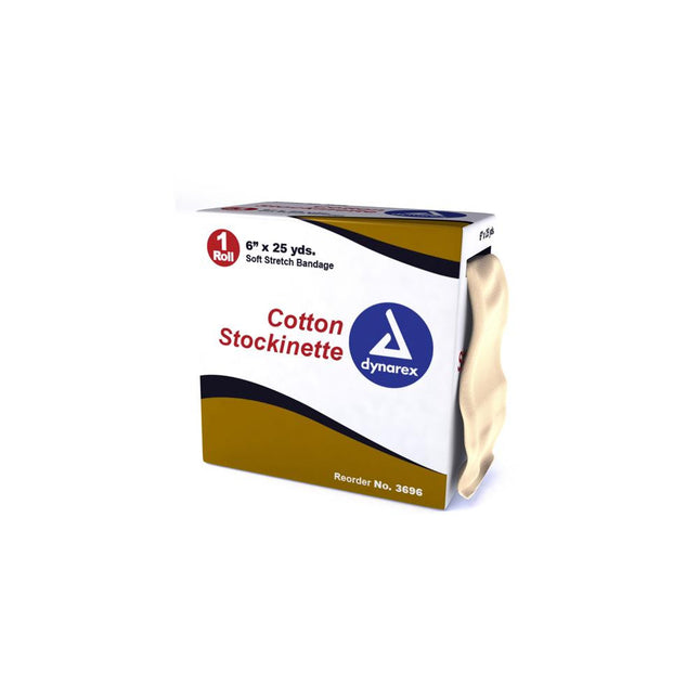 Dynarex Cotton Stockinette 6" x 25 yds 1/Roll
