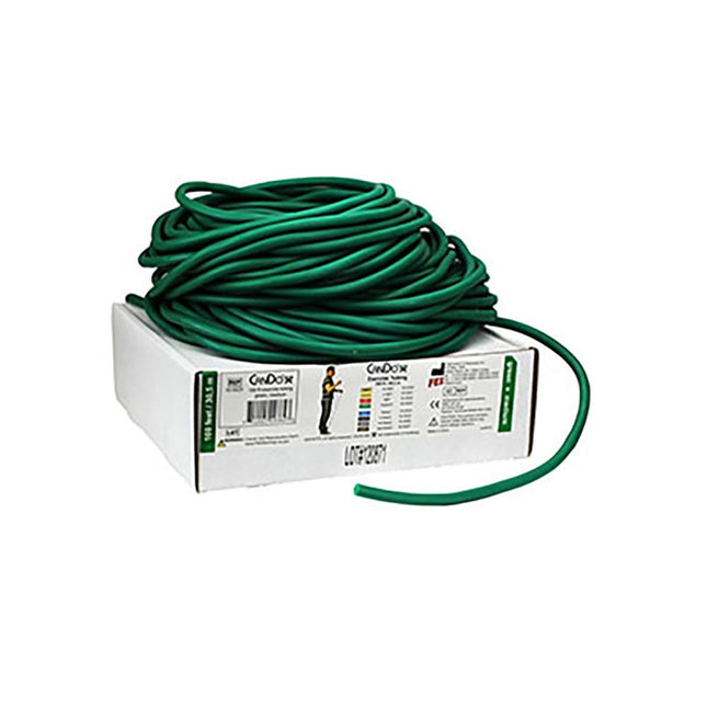 Cando Low Powder Exercise Tubing 100' Green Medium