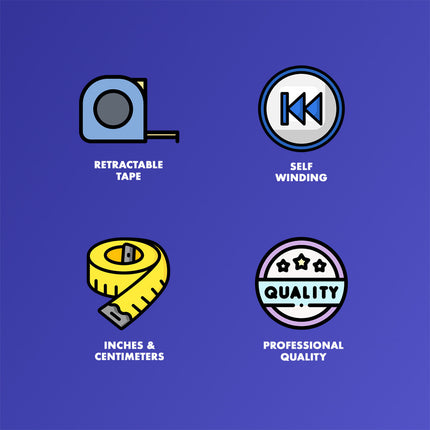 Healthy You Retractable Soft Cloth Tape Measure for Body 79" 200cm