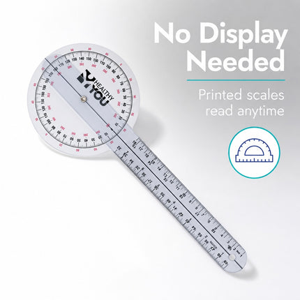 Healthy You 12" Goniometer 360 Degree