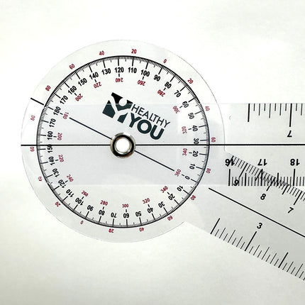 Healthy You 6" Plastic Goniometer 360 Degree