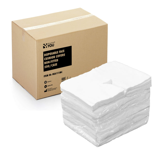 Healthy You Hypoallergenic Disposable Massage Headrest / Face Cradle Covers 500/Case