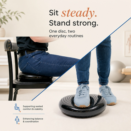 Healthy You 13” Balance and Stability Disc Inflatable Physical Therapy Cushion for Rehabilitation