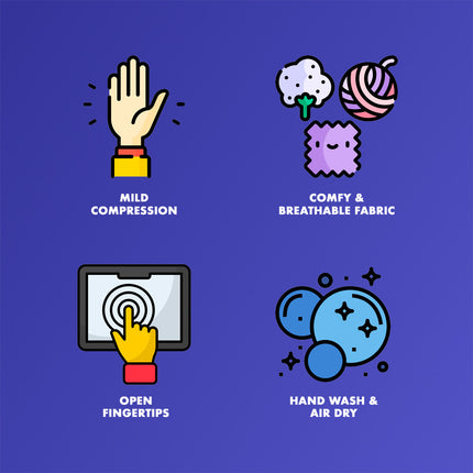 Healthy You Arthritis Compression Gloves 1/Pair