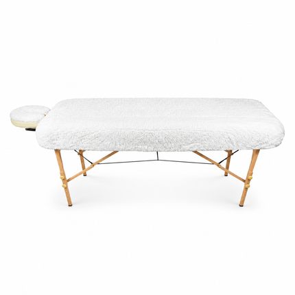 Healthy You Fitted Fleece Massage Table Pad Set with Face Cradle Cover