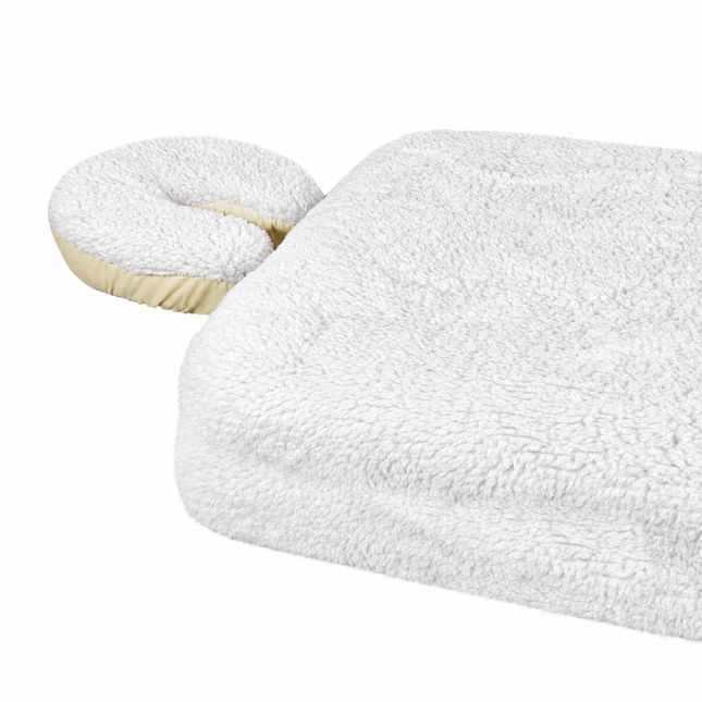 Healthy You Fitted Fleece Massage Table Pad Set with Face Cradle Cover