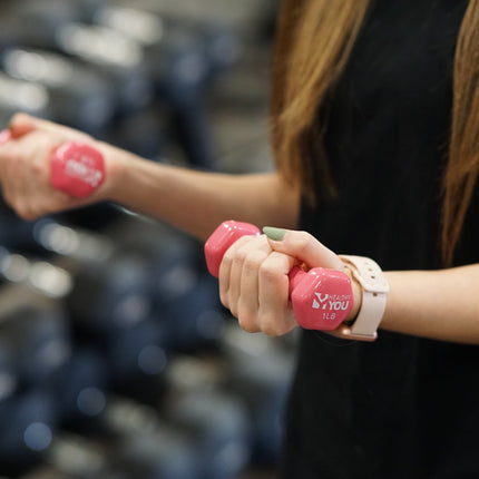 Healthy You Vinyl Coated Dumbbell / Small Hand Weight for Home Workouts and Fitness