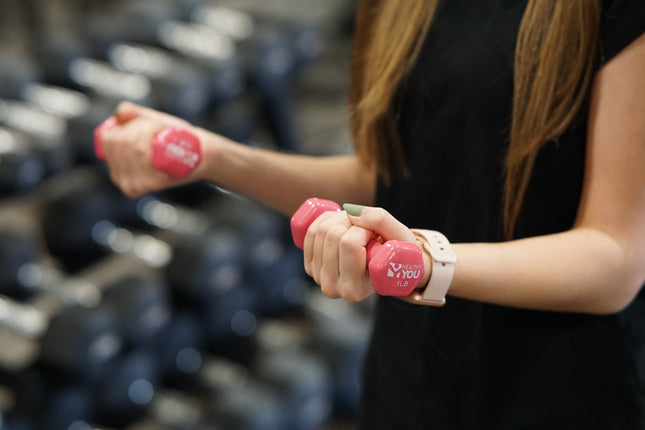 Healthy You Vinyl Coated Dumbbell / Small Hand Weight for Home Workouts and Fitness