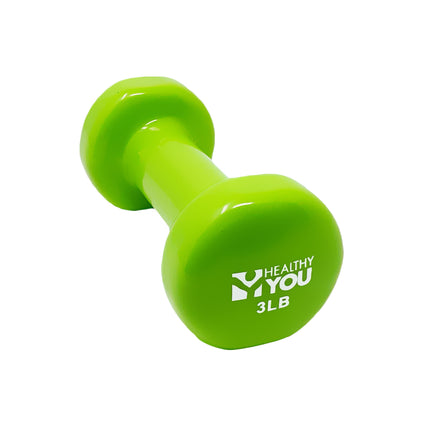 Healthy You Vinyl Coated Dumbbell / Small Hand Weight for Home Workouts and Fitness