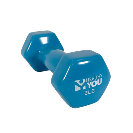Healthy You Vinyl Coated Hexagon Dumbbell