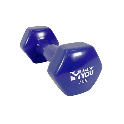 Healthy You Vinyl Coated Hexagon Dumbbell