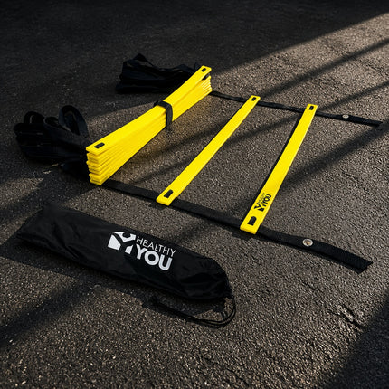 Healthy You Agility Speed Training Ladder for Footwork Exercises 20 ft  / 11 Rungs