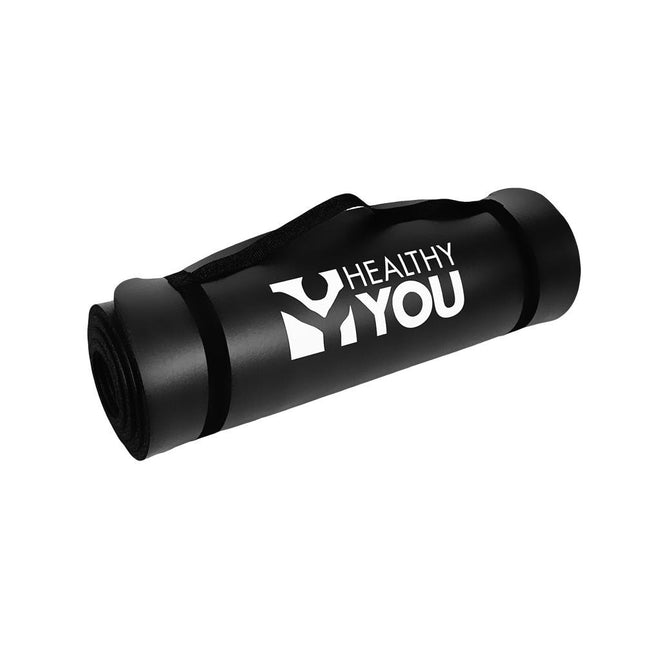 Healthy You Yoga / Exercise Mat Extra Thick 74" x 24"- Black