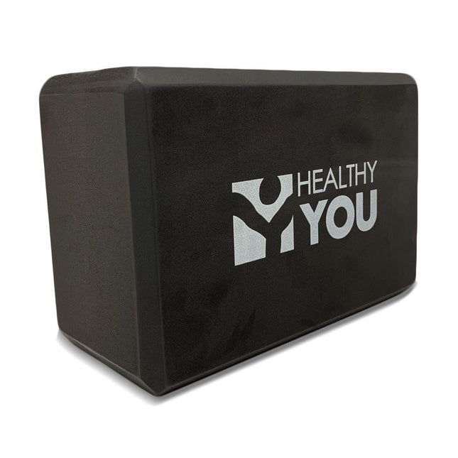 Healthy You Yoga Block 9" x 6" x 4" - Black
