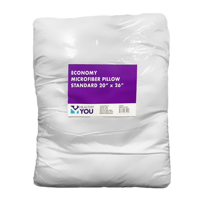 Healthy You Economy Exam Room Microfiber Pillow Standard 20" x 26"