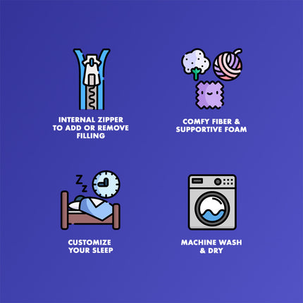 Healthy You Premium Adjustable Loft Cervical Support Pillow