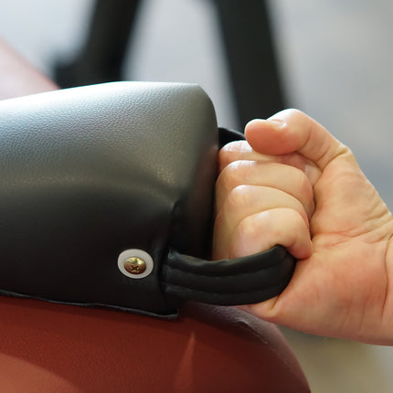 Healthy You Pelvic Sacral SOT Blocks Non Slip Base 1/Pair Upholstered - Black