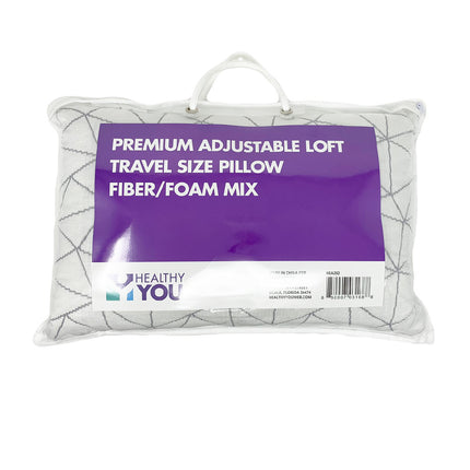 Healthy You Premium Adjustable Loft Cervical Support Travel / Kids Pillow