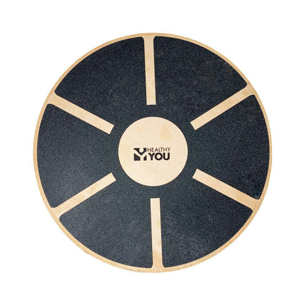 Healthy You Round Wooden Wobble Balance Board Trainer for Physical Therapy
