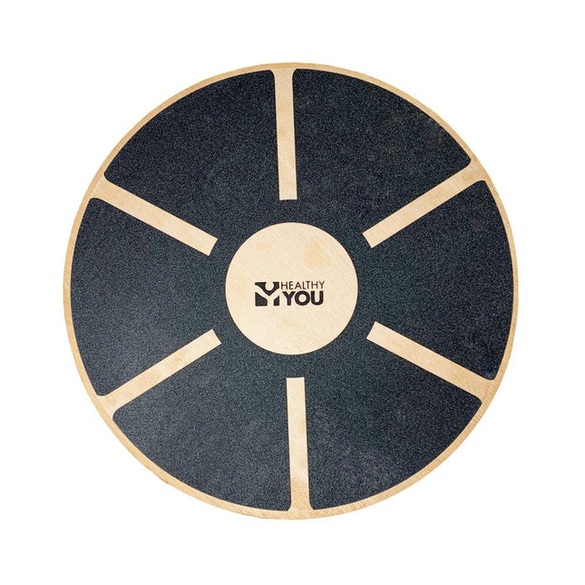 Healthy You Round Wooden Wobble Balance Board Trainer for Physical Therapy
