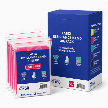 Healthy You Latex Resistance Band 5' Band 30/Pack v2