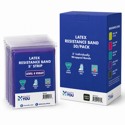 Healthy You Latex Resistance Band 5' Band 30/Pack v2