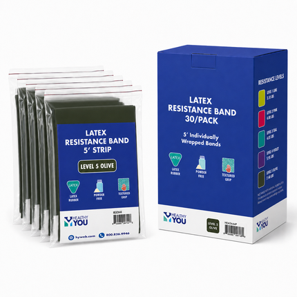 Healthy You Latex Resistance Band 5' Band 30/Pack v2