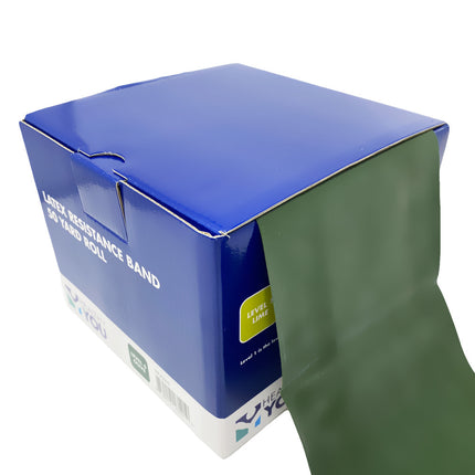 Healthy You Latex Resistance Band 50 Yard Band - Level 5 Olive