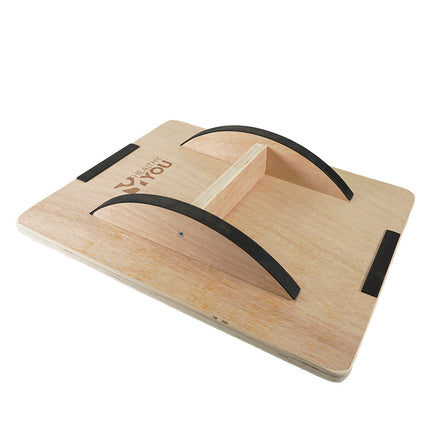 Healthy You Wooden Rocker Balance Board 17.5" Physical Therapy and Standing Desk Trainer