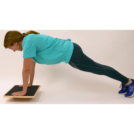 Healthy You Wooden Rocker Balance Board 17.5" Physical Therapy and Standing Desk Trainer