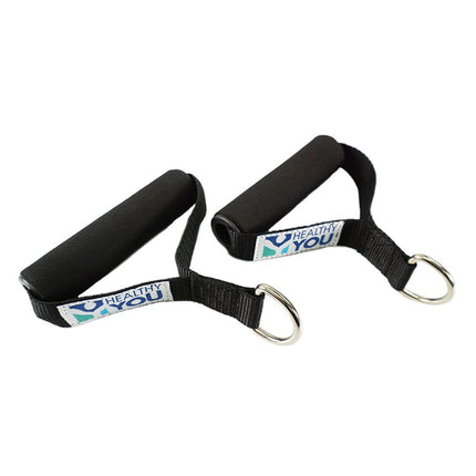 Healthy You Exercise Handles with D-Ring for Resistance Band / Tubing 1/Pair